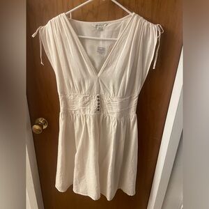 American Eagle White linen dress